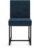 Derry Dining Chair (Dark Blue  with Black Base)
