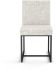 Derry Dining Chair (White & Cream with Black Base)