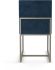 Derry Dining Chair (Dark Blue  with Grey Base)