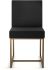 Derry Dining Chair (Charcoal Grey with Bronze Base)