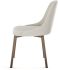 Danika Table and Harper Chairs 5-Pieces Dining Set (Light Beige with Cream and Bronze Base)