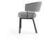 Corey Dining Chair (Grey with Black Base)
