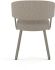 Gibson Table and Corey Chairs 7-Pieces Dining Set (Dark Grey-Brown with Beige & Brown and Grey Base)
