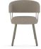 Corey Dining Chair (Beige & Brown with Grey Base)