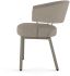 Corey Dining Chair (Beige & Brown with Grey Base)