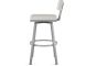 Staten Swivel Counter Stool (Light Grey with Shiny Grey Base)