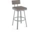 Staten Swivel Counter Stool (Silver Grey with Shiny Grey Base)