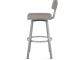 Staten Swivel Counter Stool (Silver Grey with Shiny Grey Base)