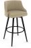 Duncan Swivel Counter Stool (Beige with Black Base)