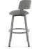 Stinson Swivel Counter Stool (Grey with Metallic Grey Base)