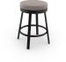Clock Swivel Counter Stool (Taupe with Dark Brown Base)