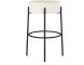 Clovis Counter Stool (Off White with Black Base)