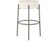 Clovis Counter Stool (Off White with Grey Base)