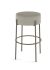 Clovis Counter Stool (Light Beige & Grey with Grey Base)