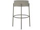 Clovis Counter Stool (Light Beige & Grey with Grey Base)