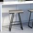 Axis Counter Stool (Silver Grey with Black Base)