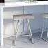 Axis Counter Stool (Silver Grey with Shiny Grey Base)