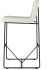 Winslet Counter Stool (Light Beige with Black Base)