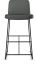 Winslet Counter Stool (Dark Grey with Black Base)
