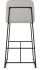 Winslet Counter Stool (Light Grey with Black Base)