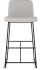 Winslet Counter Stool (Light Grey with Black Base)
