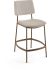 Sullivan Counter Stool (Cream with Bronze Base)