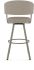 Corey Swivel Counter Stool (Beige & Brown with Grey Base)