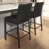 Perry Plus Bar Stool (Black with Black Base)