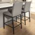 Perry Plus Counter Stool (Taupe with Black Base)