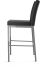 Perry Plus Counter Stool (Black with Metallic Grey Base)