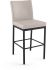 Perry Plus Bar Stool (Cream with Black Base)