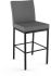 Perry Plus Counter Stool (Grey with Black Base)
