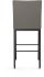 Perry Plus Bar Stool (Silver Grey with Black Base)