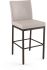 Perry Plus Bar Stool (Cream with Dark Brown Base)