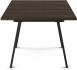 Drift Table and Washington Chairs 9-Pieces Dining Set (Dark Grey with Light Beige & Grey and Black Base)