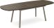 Gibson Extendable Dining Table (Dark Grey-Brown with Grey Base)