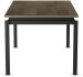 Mylos Dining Table (Greenish Brown with Black Base)
