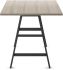 Fowler Dining Table (Grey Beige & Black)
