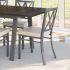 Drift Extendable Dining Table (Dark Grey & Glossy Grey)