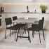 Fowler Dining Table (Grey Beige & Black)