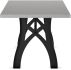 Cheston Dining Table (Concrete & Black)