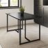 Mindy Dining Table (Basalt with Black Base)