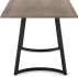 Danika Dining Table (Light Beige with Black Base)