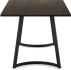 Danika Table and Harper Chairs 5-Pieces Dining Set (Dark Grey-Brown with Light Beige & Grey and Black Base)