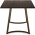 Danika Table and Harper Chairs 5-Pieces Dining Set (Dark Grey-Brown with Light Beige & Grey and Bronze Base)