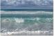 Sandy Beach - Acrylic picture of foams sea water and white sandy beach (48 x 30)