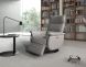 Aston Power Recliner (Grey with Swivel Base)