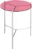 Bolt Glass Side Table (Tall - Pink)