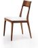 Capri Dining Chair (Set of 2 - Solid Walnut and White)