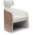 Madison Chair with Walnut Back (White)